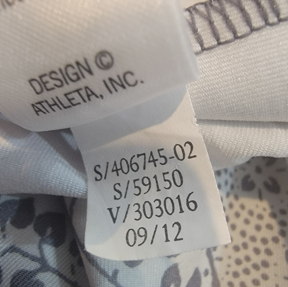 Athleta Nectar faux wrap white and gray athletic dress size small - Picture 4 of 9